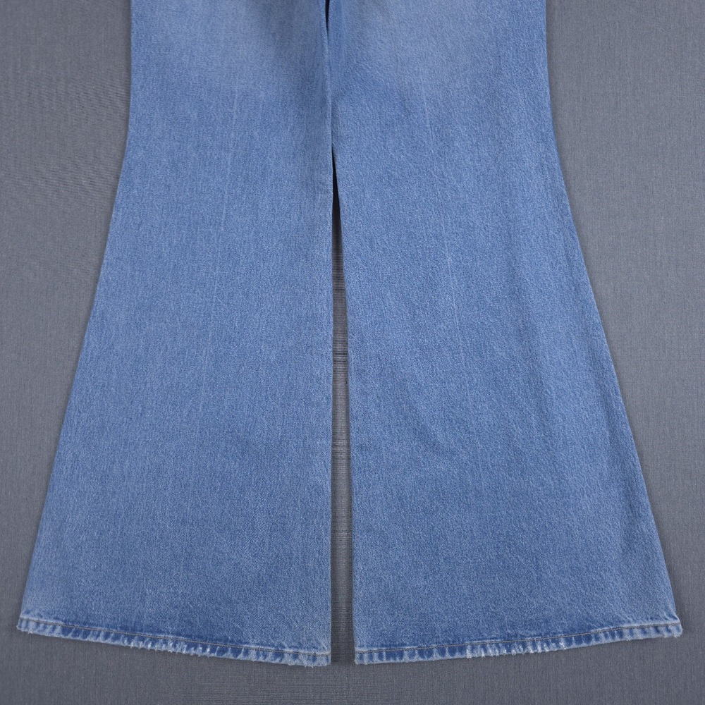 Wrangler Wanderer High Rise Flare Jeans Womens 29x30 (Fits 31x30) Wide Leg Denim - Picture 12 of 16
